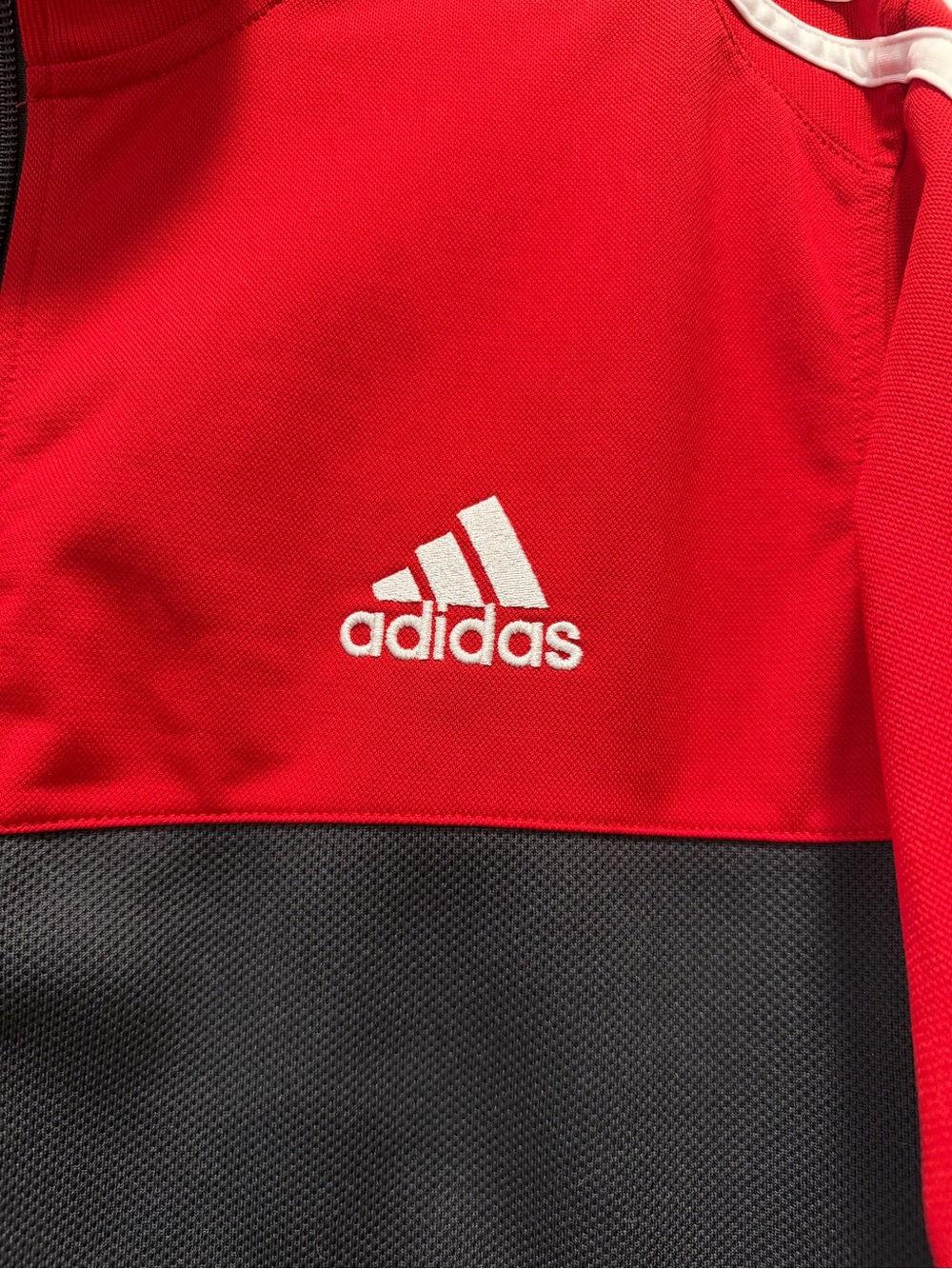 Vintage Adidas Jacket Red and Black Lightweight Track Jacket Size L - Picture 8 of 12